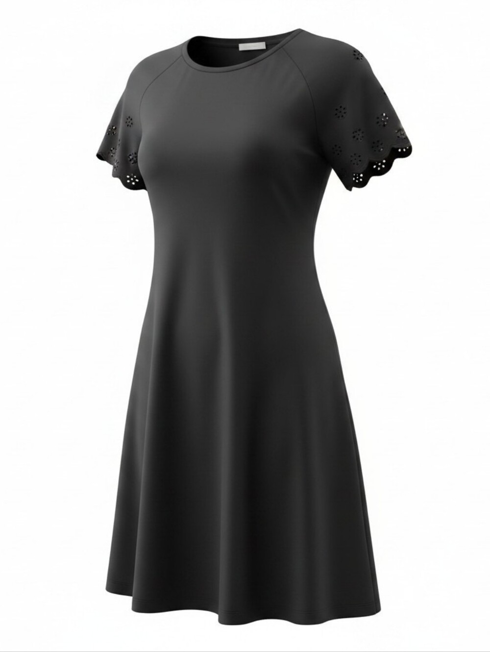Michael Kors Black Short Sleeve Tee - Classic Crew Dress